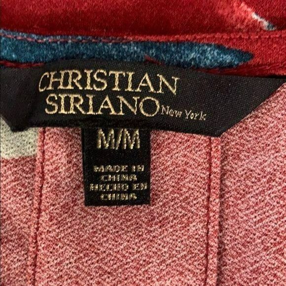 Christian Siriano Women's Tropical Floral Print Hi/Low Short Sleeve Dress Medium - Picture 2 of 9